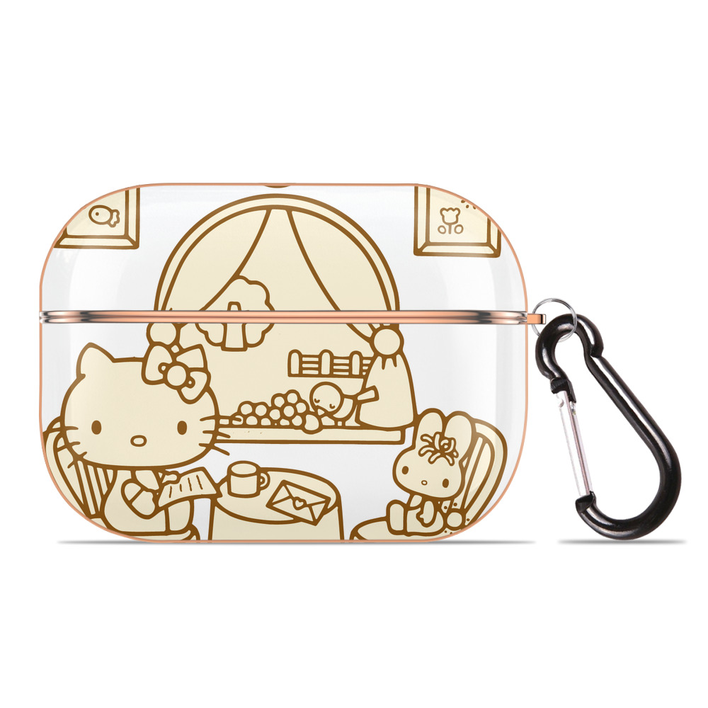 （画像用） Hello Kitty ハローキティ 【AirPods Pro用】ハードシェル保護ケース｜耐衝撃・防指紋・カラビナ付き商品仕様