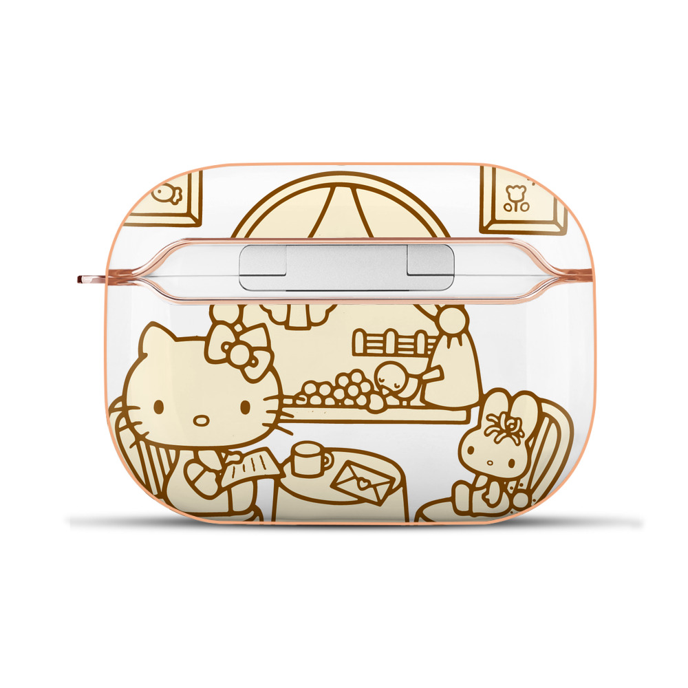 （画像用） Hello Kitty ハローキティ 【AirPods Pro用】ハードシェル保護ケース｜耐衝撃・防指紋・カラビナ付き商品仕様