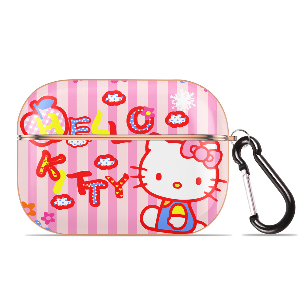 （画像用） Hello Kitty ハローキティ 【AirPods Pro用】ハードシェル保護ケース｜耐衝撃・防指紋・カラビナ付き商品仕様