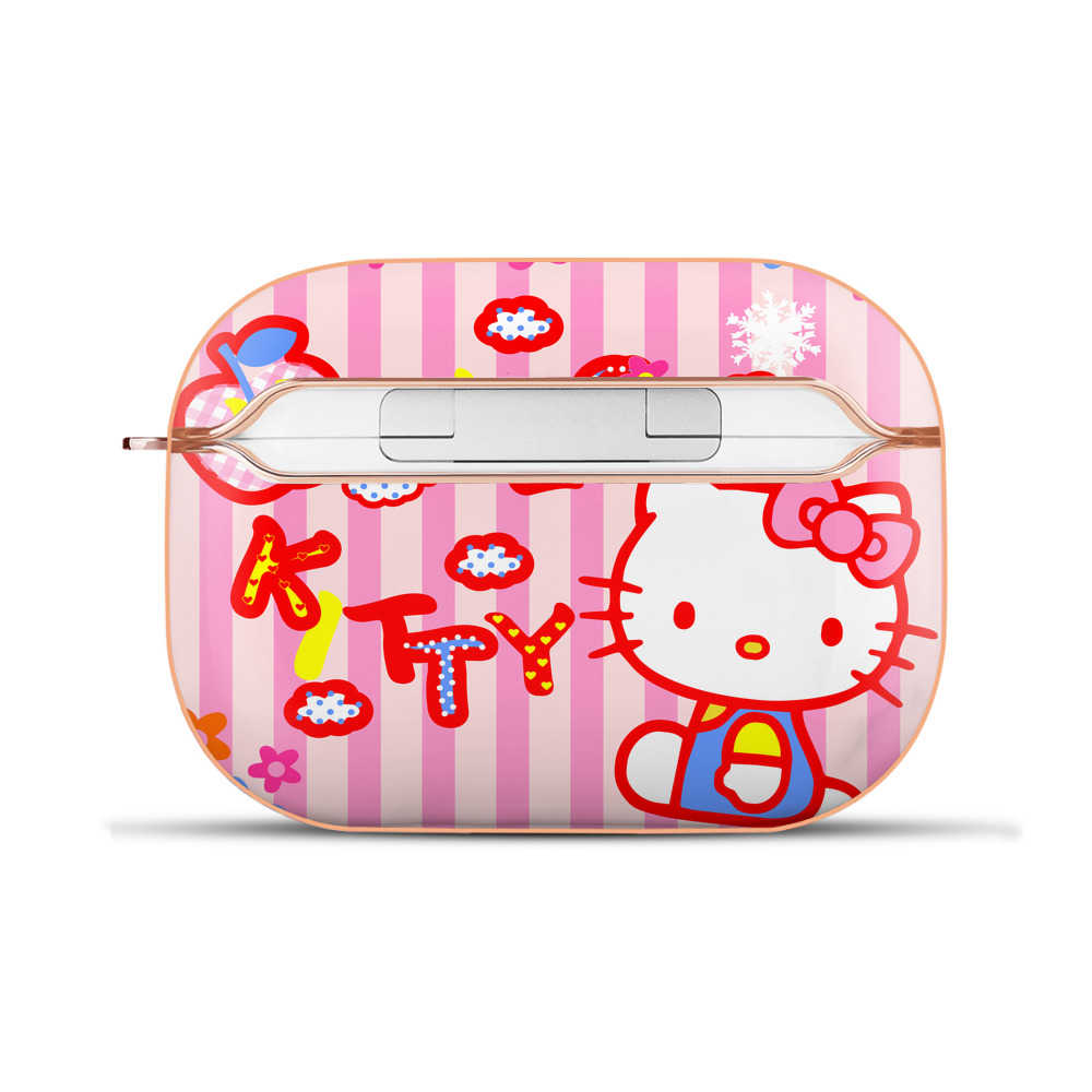 （画像用） Hello Kitty ハローキティ 【AirPods Pro用】ハードシェル保護ケース｜耐衝撃・防指紋・カラビナ付き商品仕様