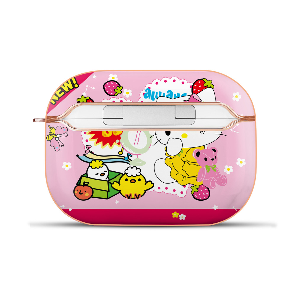 （画像用） Hello Kitty ハローキティ 【AirPods Pro用】ハードシェル保護ケース｜耐衝撃・防指紋・カラビナ付き商品仕様