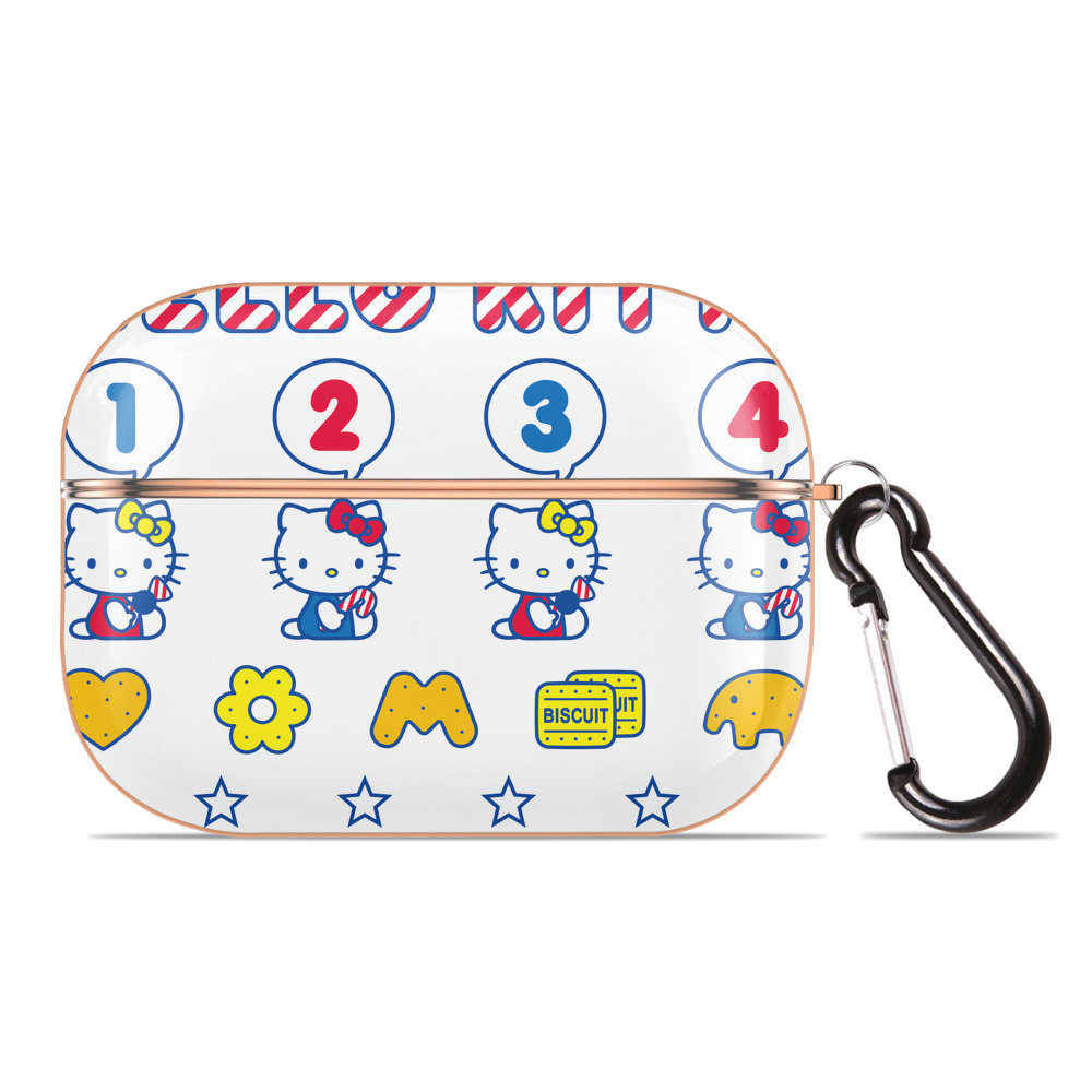 （画像用） Hello Kitty ハローキティ 【AirPods Pro用】ハードシェル保護ケース｜耐衝撃・防指紋・カラビナ付き商品仕様