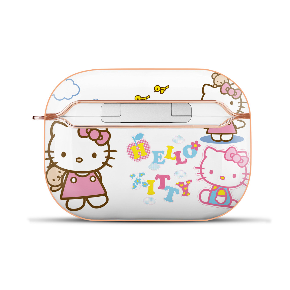 （画像用） Hello Kitty ハローキティ 【AirPods Pro用】ハードシェル保護ケース｜耐衝撃・防指紋・カラビナ付き商品仕様