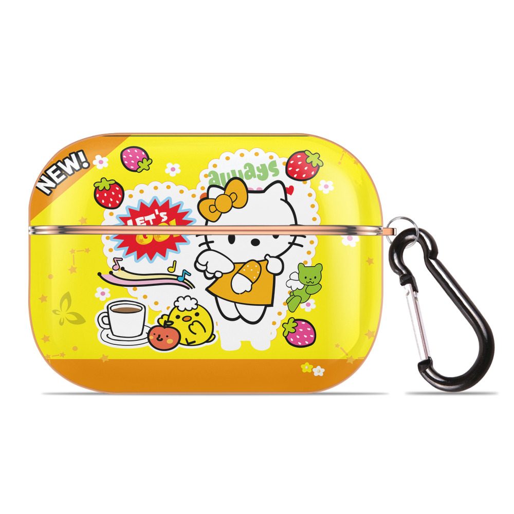 （画像用） Hello Kitty ハローキティ 【AirPods Pro用】ハードシェル保護ケース｜耐衝撃・防指紋・カラビナ付き商品仕様