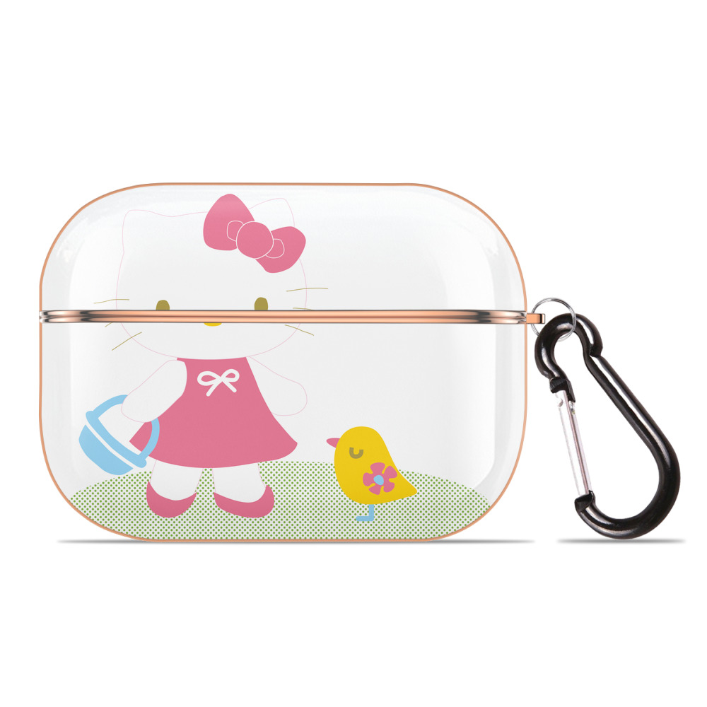 （画像用） Hello Kitty ハローキティ 【AirPods Pro用】ハードシェル保護ケース｜耐衝撃・防指紋・カラビナ付き商品仕様