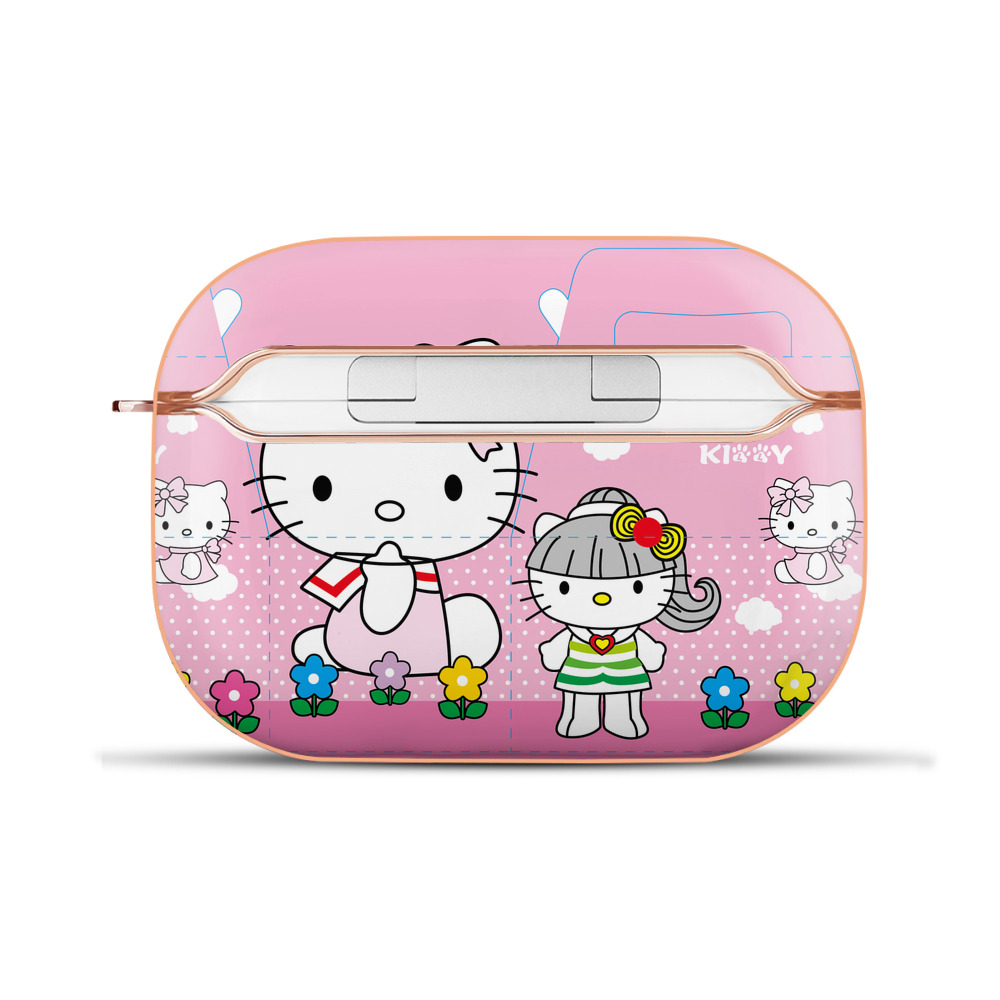 （画像用） Hello Kitty ハローキティ 【AirPods Pro用】ハードシェル保護ケース｜耐衝撃・防指紋・カラビナ付き商品仕様