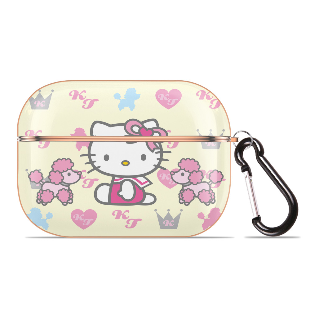 （画像用） Hello Kitty ハローキティ 【AirPods Pro用】ハードシェル保護ケース｜耐衝撃・防指紋・カラビナ付き商品仕様