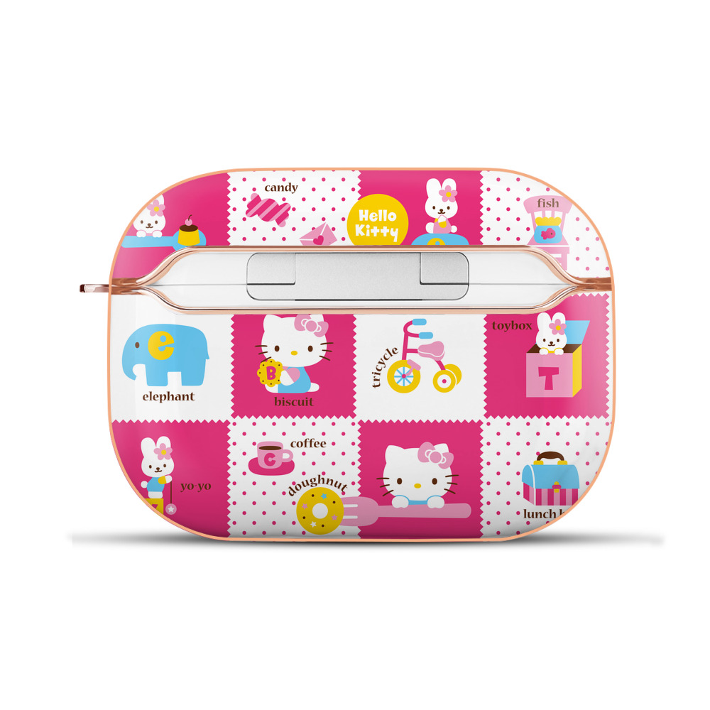（画像用） Hello Kitty ハローキティ 【AirPods Pro用】ハードシェル保護ケース｜耐衝撃・防指紋・カラビナ付き商品仕様