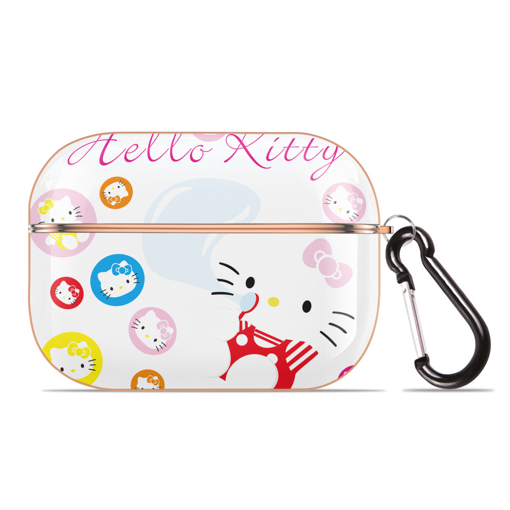 （画像用） Hello Kitty ハローキティ 【AirPods Pro用】ハードシェル保護ケース｜耐衝撃・防指紋・カラビナ付き商品仕様
