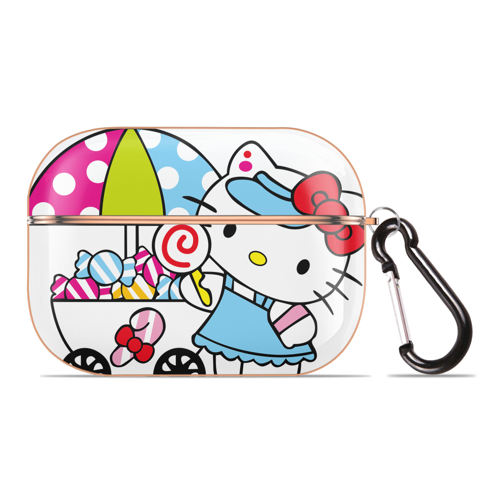 （画像用） Hello Kitty ハローキティ 【AirPods Pro用】ハードシェル保護ケース｜耐衝撃・防指紋・カラビナ付き商品仕様