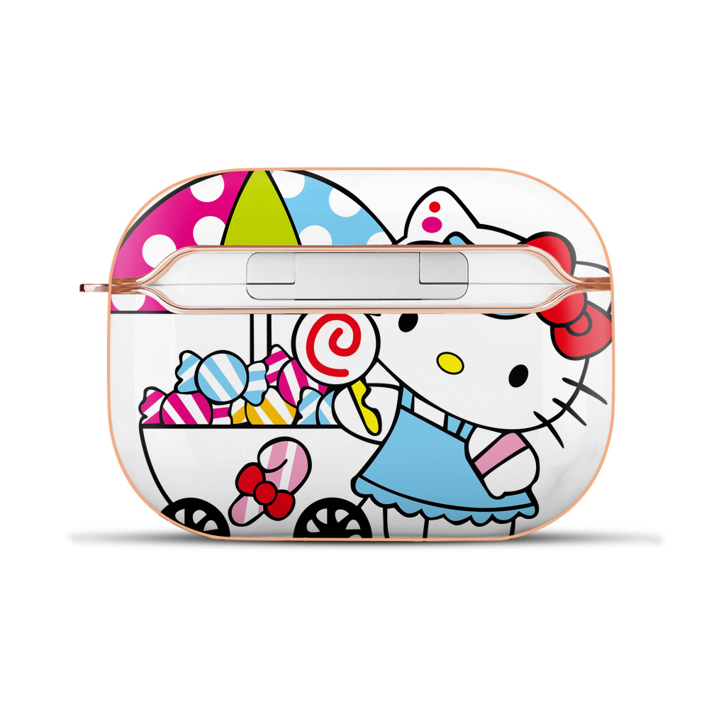 （画像用） Hello Kitty ハローキティ 【AirPods Pro用】ハードシェル保護ケース｜耐衝撃・防指紋・カラビナ付き商品仕様