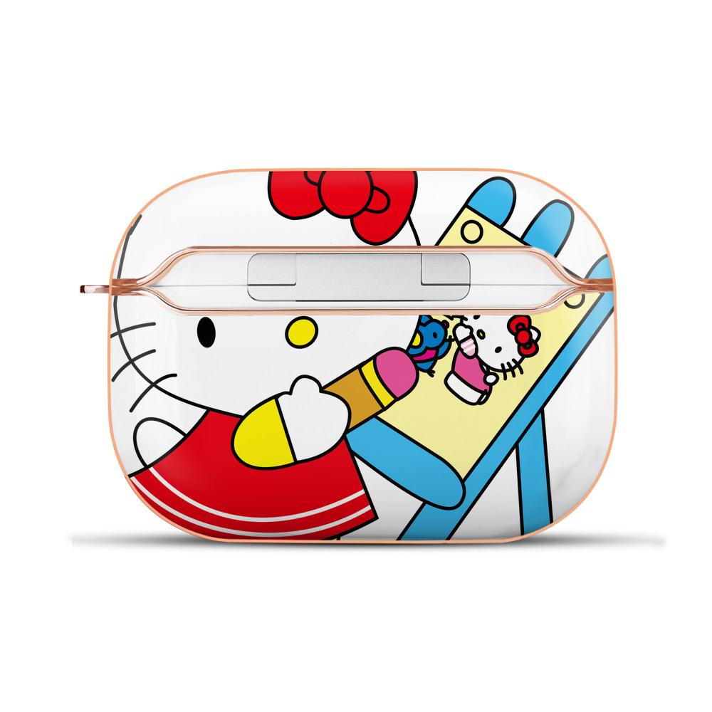 （画像用） Hello Kitty ハローキティ 【AirPods Pro用】ハードシェル保護ケース｜耐衝撃・防指紋・カラビナ付き商品仕様