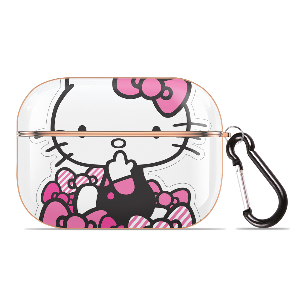 （画像用） Hello Kitty ハローキティ 【AirPods Pro用】ハードシェル保護ケース｜耐衝撃・防指紋・カラビナ付き商品仕様