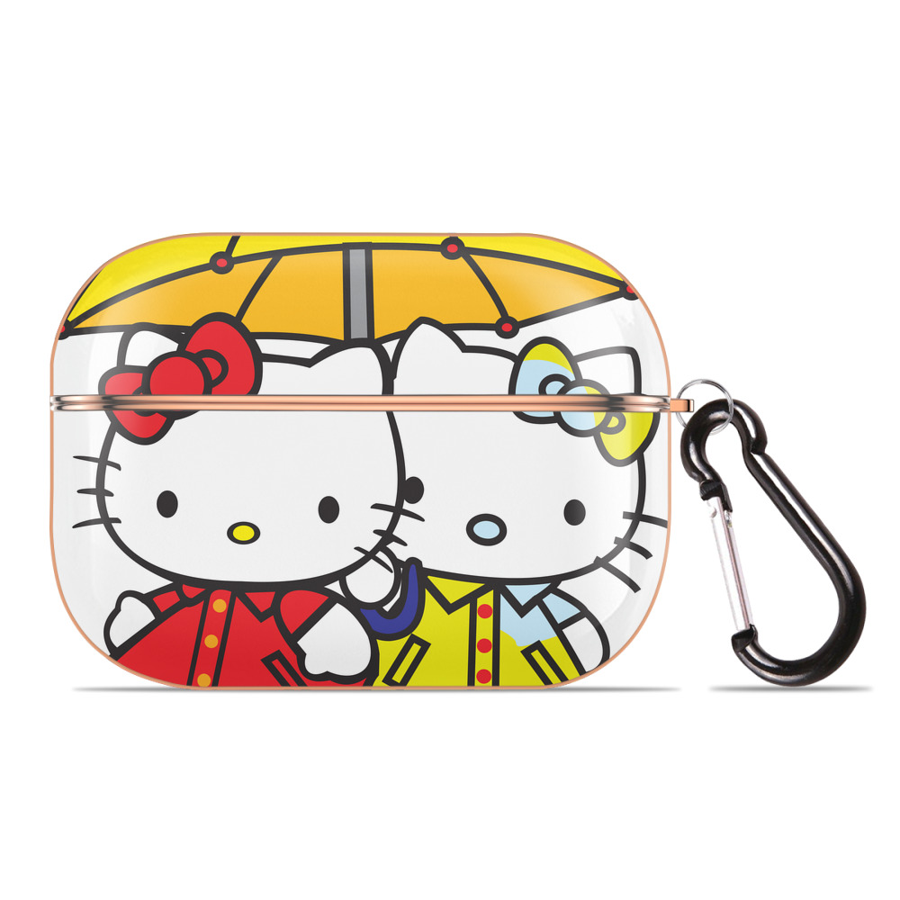 （画像用） Hello Kitty ハローキティ 【AirPods Pro用】ハードシェル保護ケース｜耐衝撃・防指紋・カラビナ付き商品仕様
