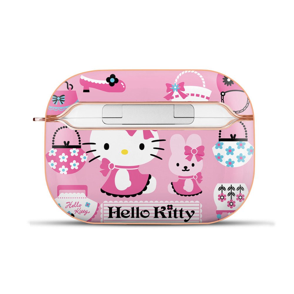 （画像用） Hello Kitty ハローキティ 【AirPods Pro用】ハードシェル保護ケース｜耐衝撃・防指紋・カラビナ付き商品仕様