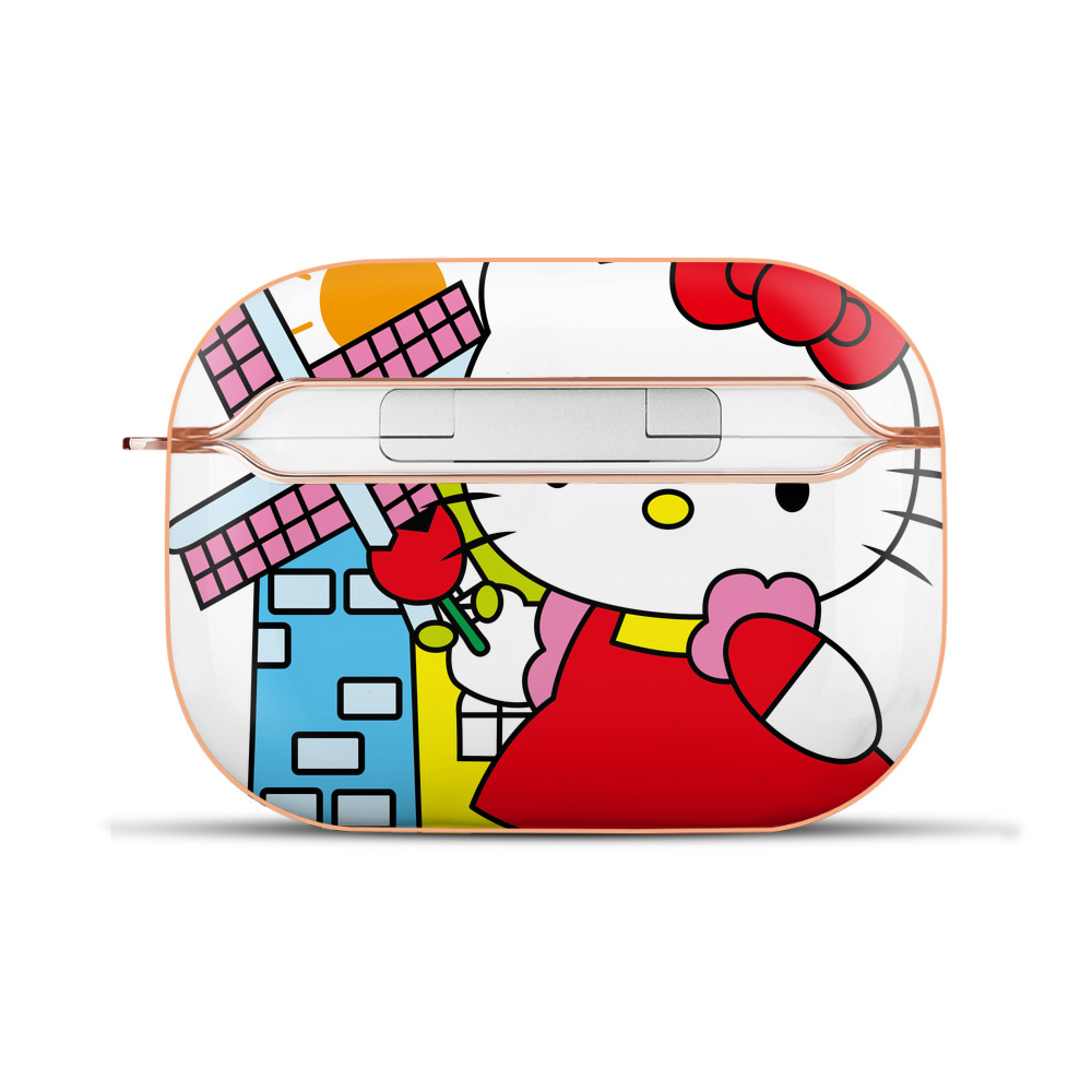 （画像用） Hello Kitty ハローキティ 【AirPods Pro用】ハードシェル保護ケース｜耐衝撃・防指紋・カラビナ付き商品仕様