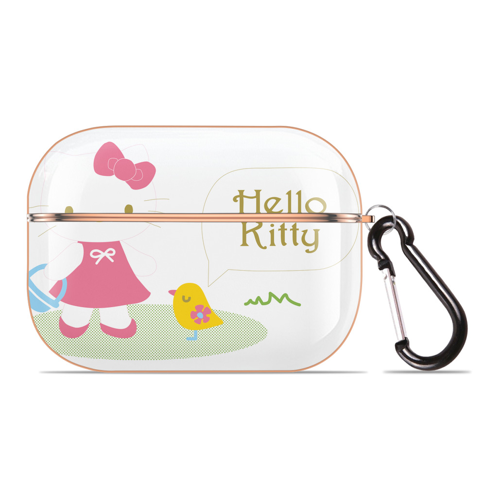 （画像用） Hello Kitty ハローキティ 【AirPods Pro用】ハードシェル保護ケース｜耐衝撃・防指紋・カラビナ付き商品仕様