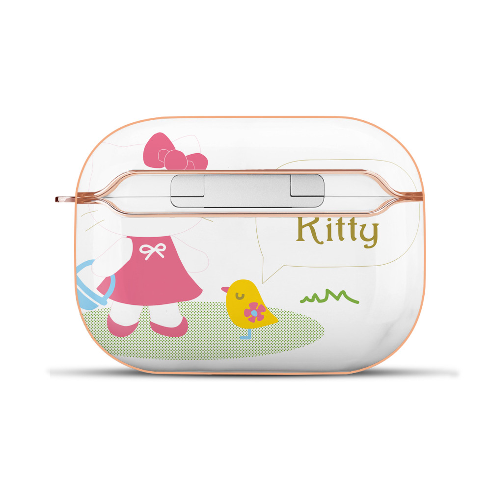 （画像用） Hello Kitty ハローキティ 【AirPods Pro用】ハードシェル保護ケース｜耐衝撃・防指紋・カラビナ付き商品仕様