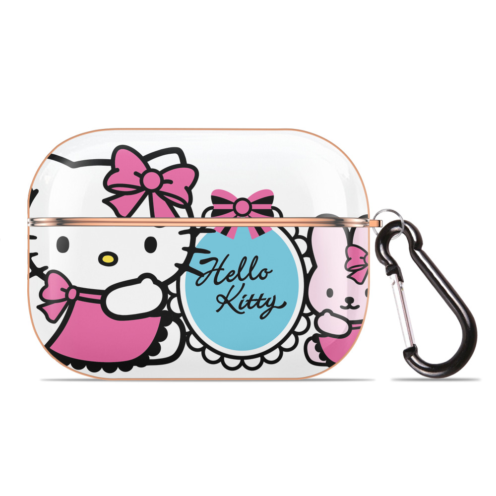 （画像用） Hello Kitty ハローキティ 【AirPods Pro用】ハードシェル保護ケース｜耐衝撃・防指紋・カラビナ付き商品仕様