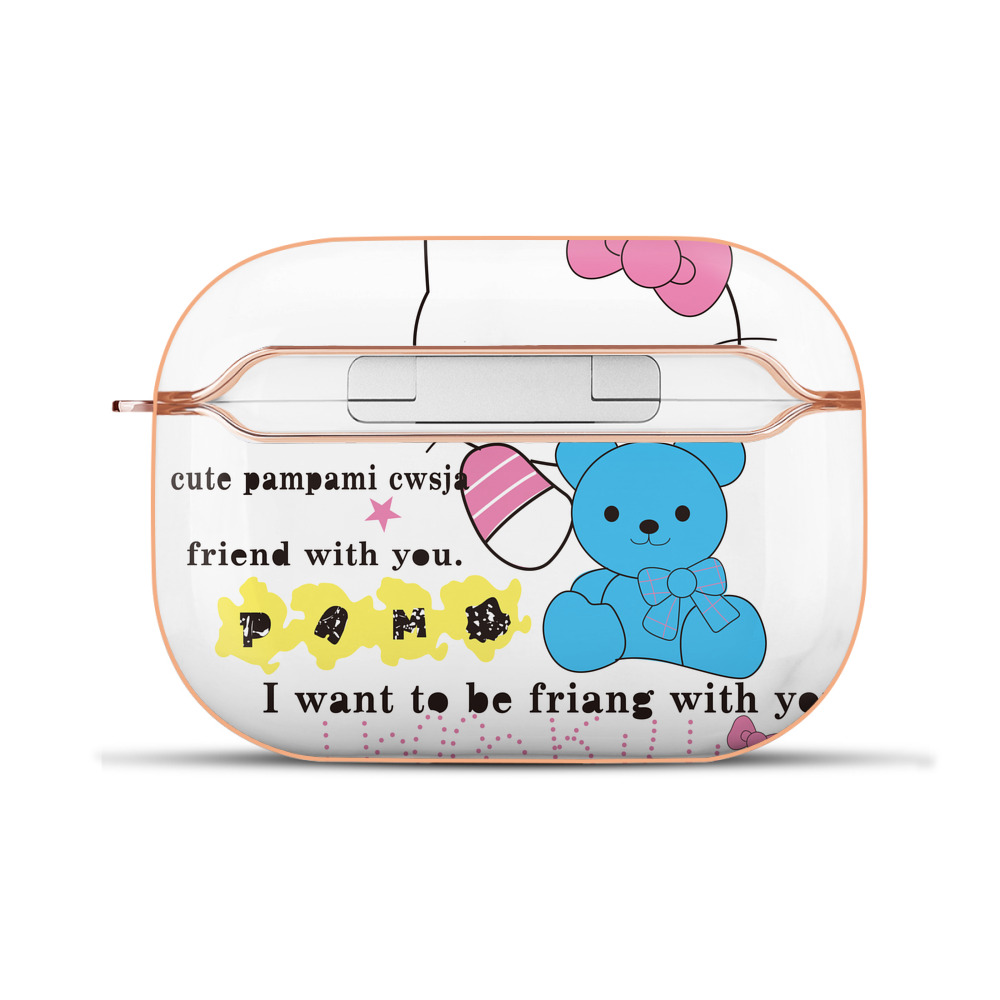 （画像用） Hello Kitty ハローキティ 【AirPods Pro用】ハードシェル保護ケース｜耐衝撃・防指紋・カラビナ付き商品仕様