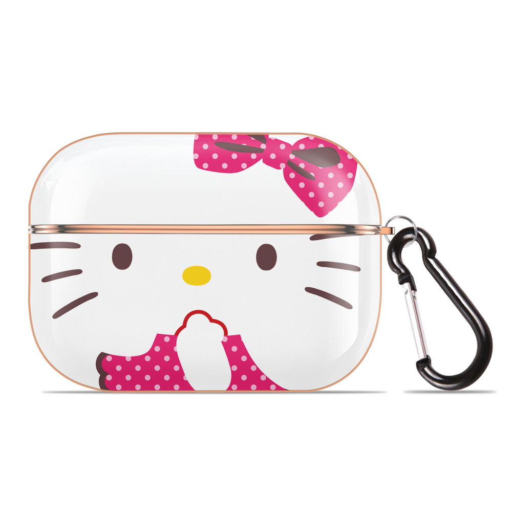 （画像用） Hello Kitty ハローキティ 【AirPods Pro用】ハードシェル保護ケース｜耐衝撃・防指紋・カラビナ付き商品仕様
