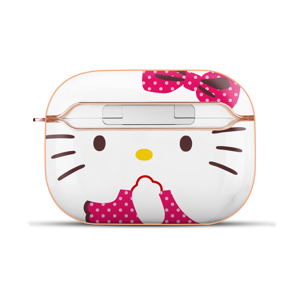 （画像用） Hello Kitty ハローキティ 【AirPods Pro用】ハードシェル保護ケース｜耐衝撃・防指紋・カラビナ付き商品仕様