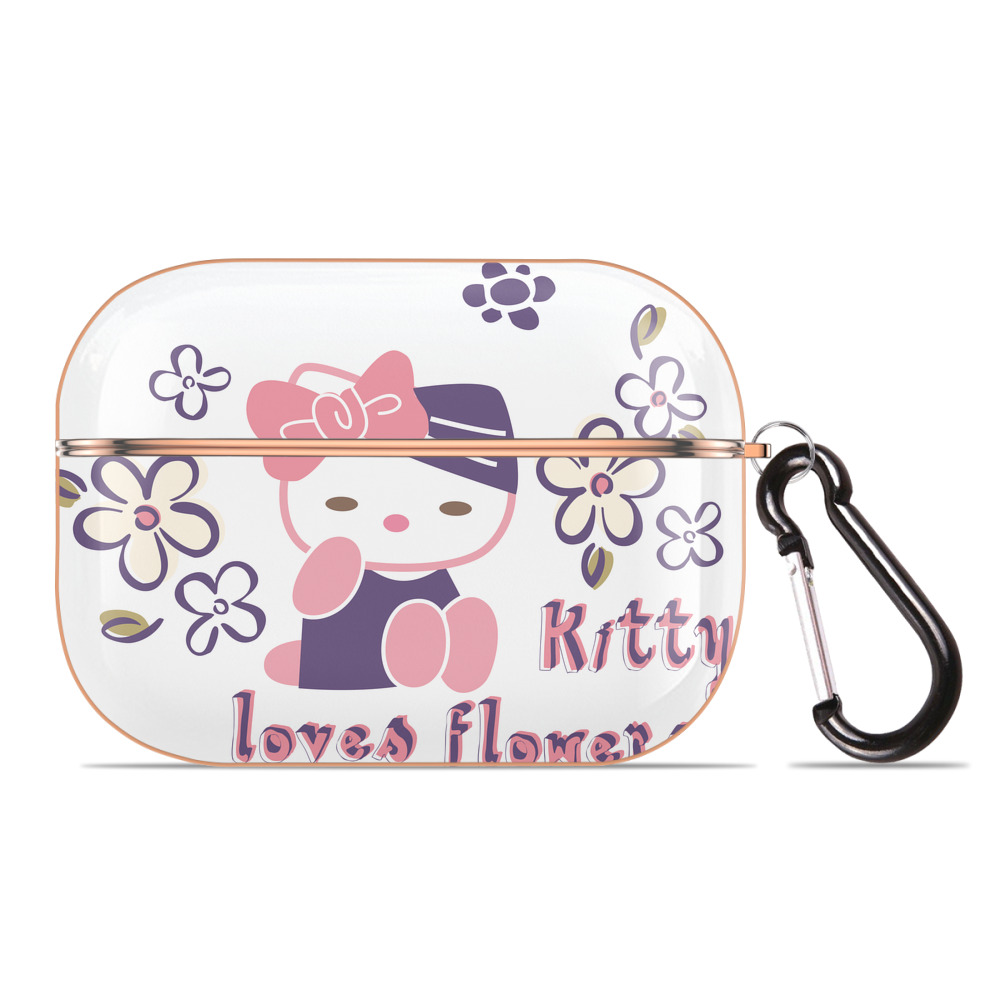 （画像用） Hello Kitty ハローキティ 【AirPods Pro用】ハードシェル保護ケース｜耐衝撃・防指紋・カラビナ付き商品仕様
