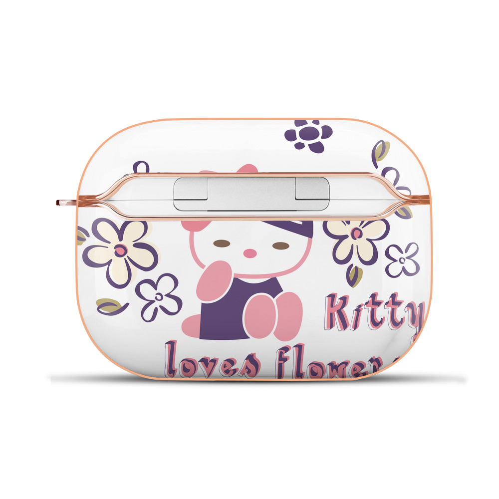 （画像用） Hello Kitty ハローキティ 【AirPods Pro用】ハードシェル保護ケース｜耐衝撃・防指紋・カラビナ付き商品仕様