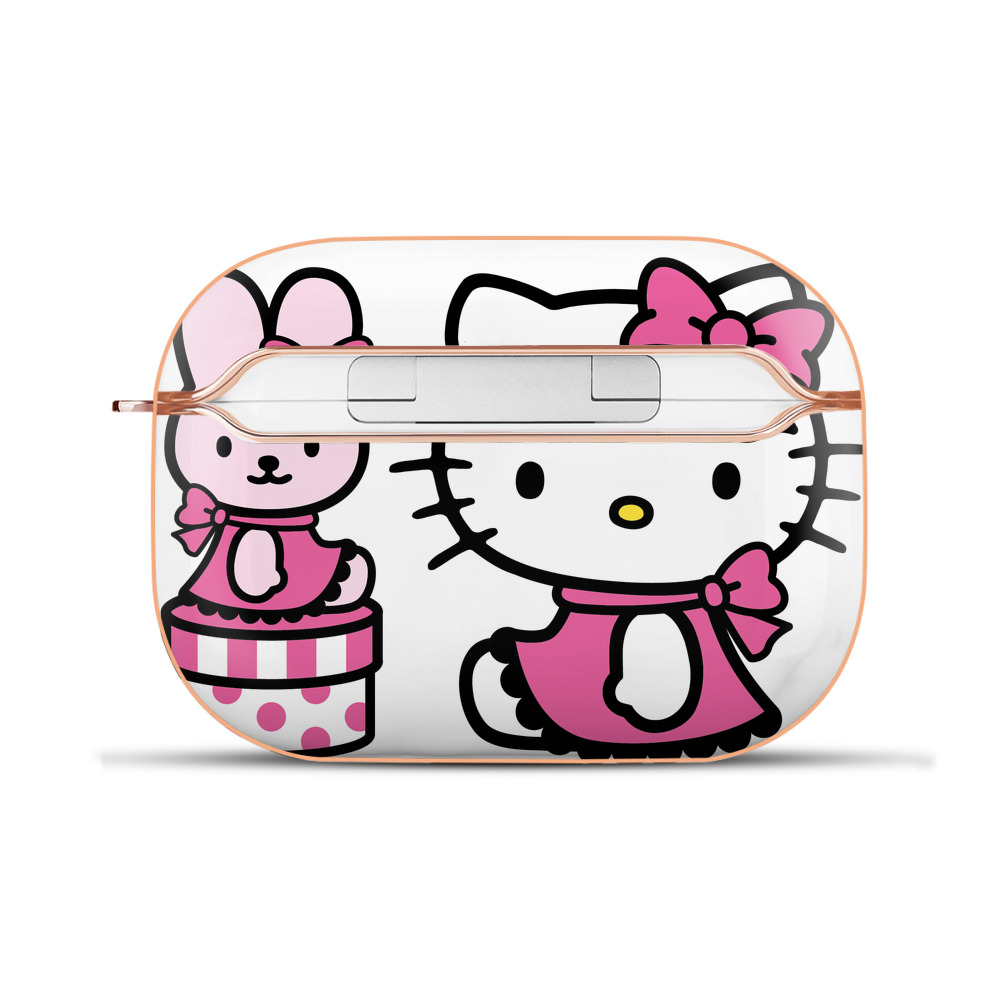 （画像用） Hello Kitty ハローキティ 【AirPods Pro用】ハードシェル保護ケース｜耐衝撃・防指紋・カラビナ付き商品仕様