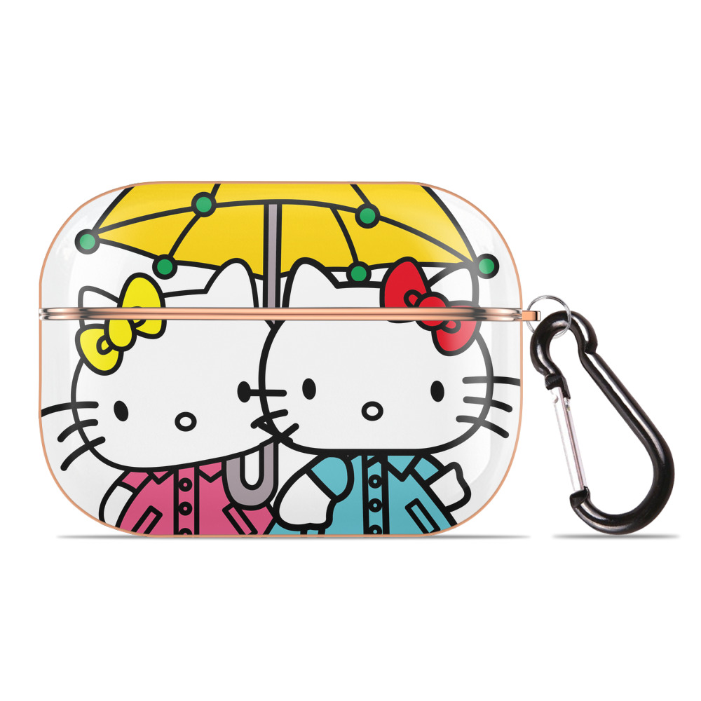 （画像用） Hello Kitty ハローキティ 【AirPods Pro用】ハードシェル保護ケース｜耐衝撃・防指紋・カラビナ付き商品仕様