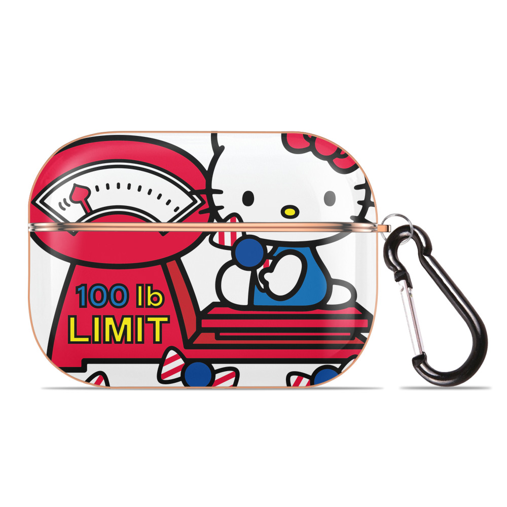 （画像用） Hello Kitty ハローキティ 【AirPods Pro用】ハードシェル保護ケース｜耐衝撃・防指紋・カラビナ付き商品仕様