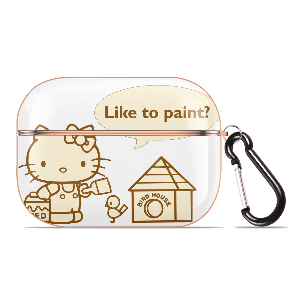 （画像用） Hello Kitty ハローキティ 【AirPods Pro用】ハードシェル保護ケース｜耐衝撃・防指紋・カラビナ付き商品仕様