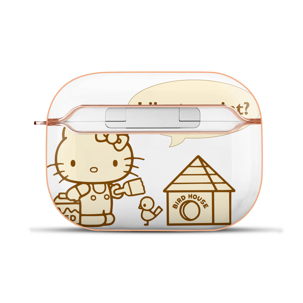（画像用） Hello Kitty ハローキティ 【AirPods Pro用】ハードシェル保護ケース｜耐衝撃・防指紋・カラビナ付き商品仕様