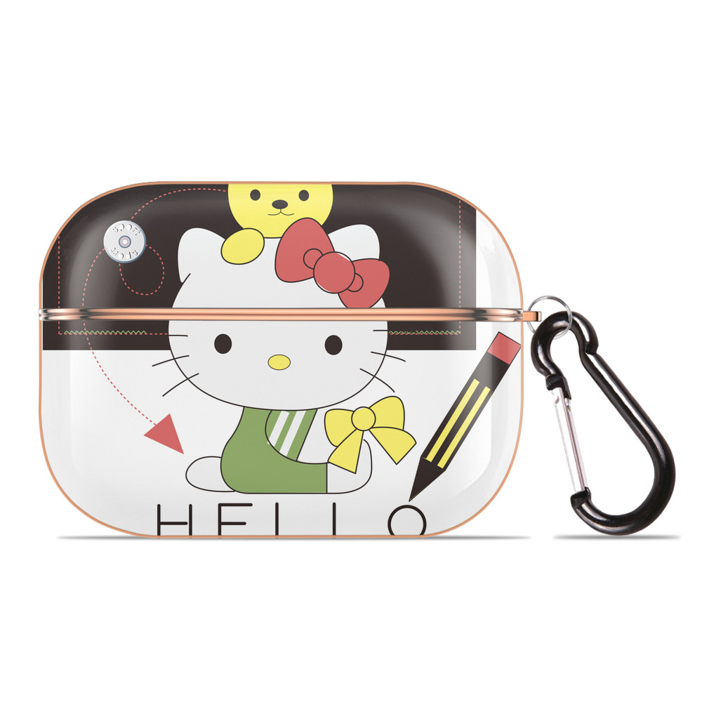 （画像用） Hello Kitty ハローキティ 【AirPods Pro用】ハードシェル保護ケース｜耐衝撃・防指紋・カラビナ付き商品仕様