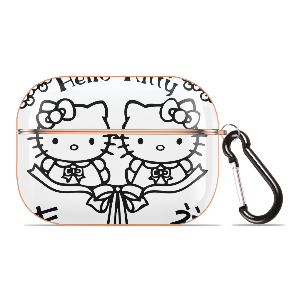 （画像用） Hello Kitty ハローキティ 【AirPods Pro用】ハードシェル保護ケース｜耐衝撃・防指紋・カラビナ付き商品仕様