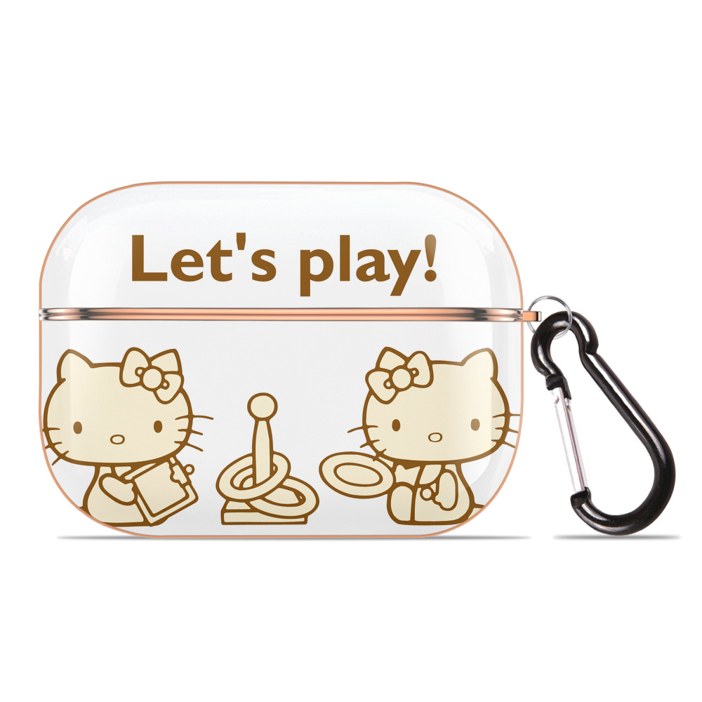 （画像用） Hello Kitty ハローキティ 【AirPods Pro用】ハードシェル保護ケース｜耐衝撃・防指紋・カラビナ付き商品仕様