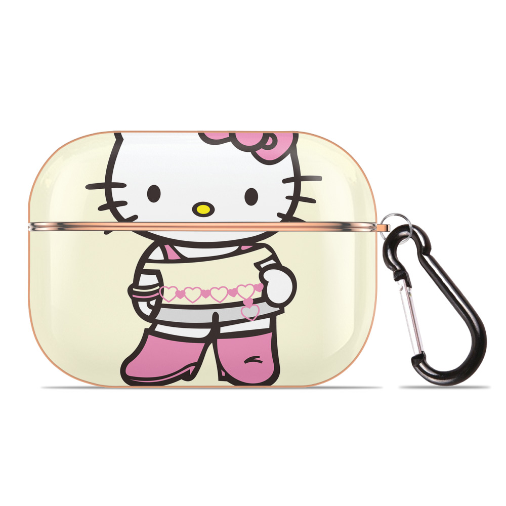 （画像用） Hello Kitty ハローキティ 【AirPods Pro用】ハードシェル保護ケース｜耐衝撃・防指紋・カラビナ付き商品仕様
