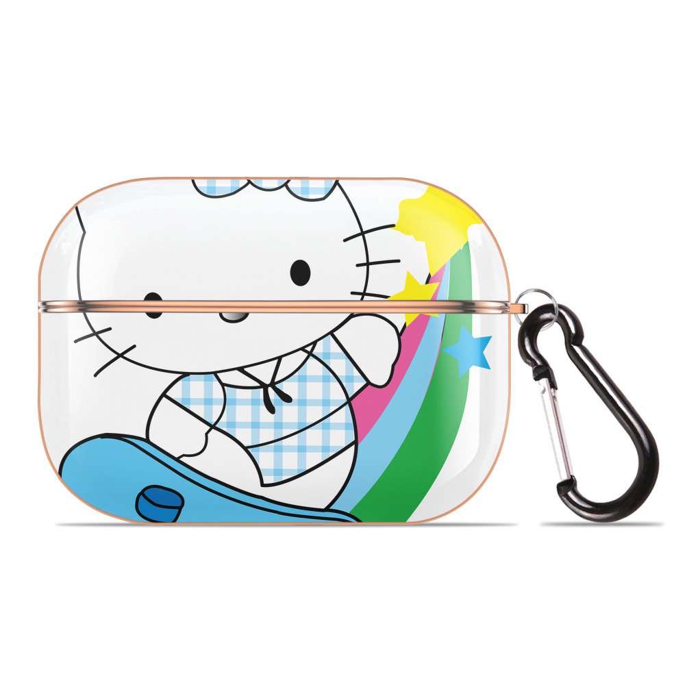 （画像用） Hello Kitty ハローキティ 【AirPods Pro用】ハードシェル保護ケース｜耐衝撃・防指紋・カラビナ付き商品仕様