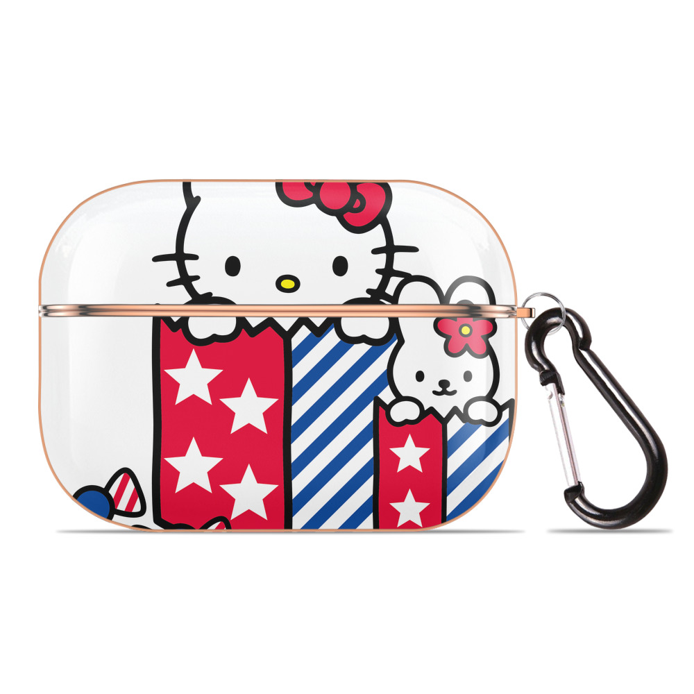 （画像用） Hello Kitty ハローキティ 【AirPods Pro用】ハードシェル保護ケース｜耐衝撃・防指紋・カラビナ付き商品仕様