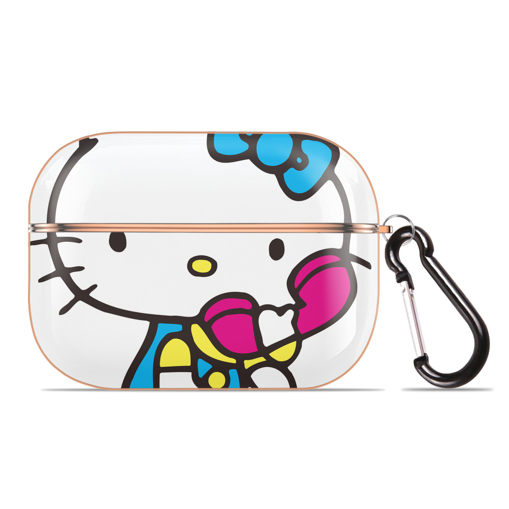（画像用） Hello Kitty ハローキティ 【AirPods Pro用】ハードシェル保護ケース｜耐衝撃・防指紋・カラビナ付き商品仕様