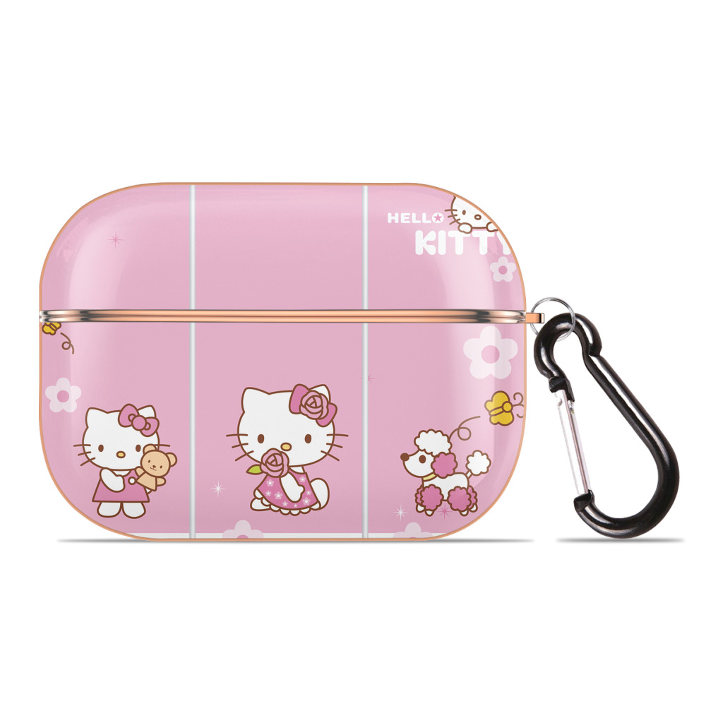（画像用） Hello Kitty ハローキティ 【AirPods Pro用】ハードシェル保護ケース｜耐衝撃・防指紋・カラビナ付き商品仕様