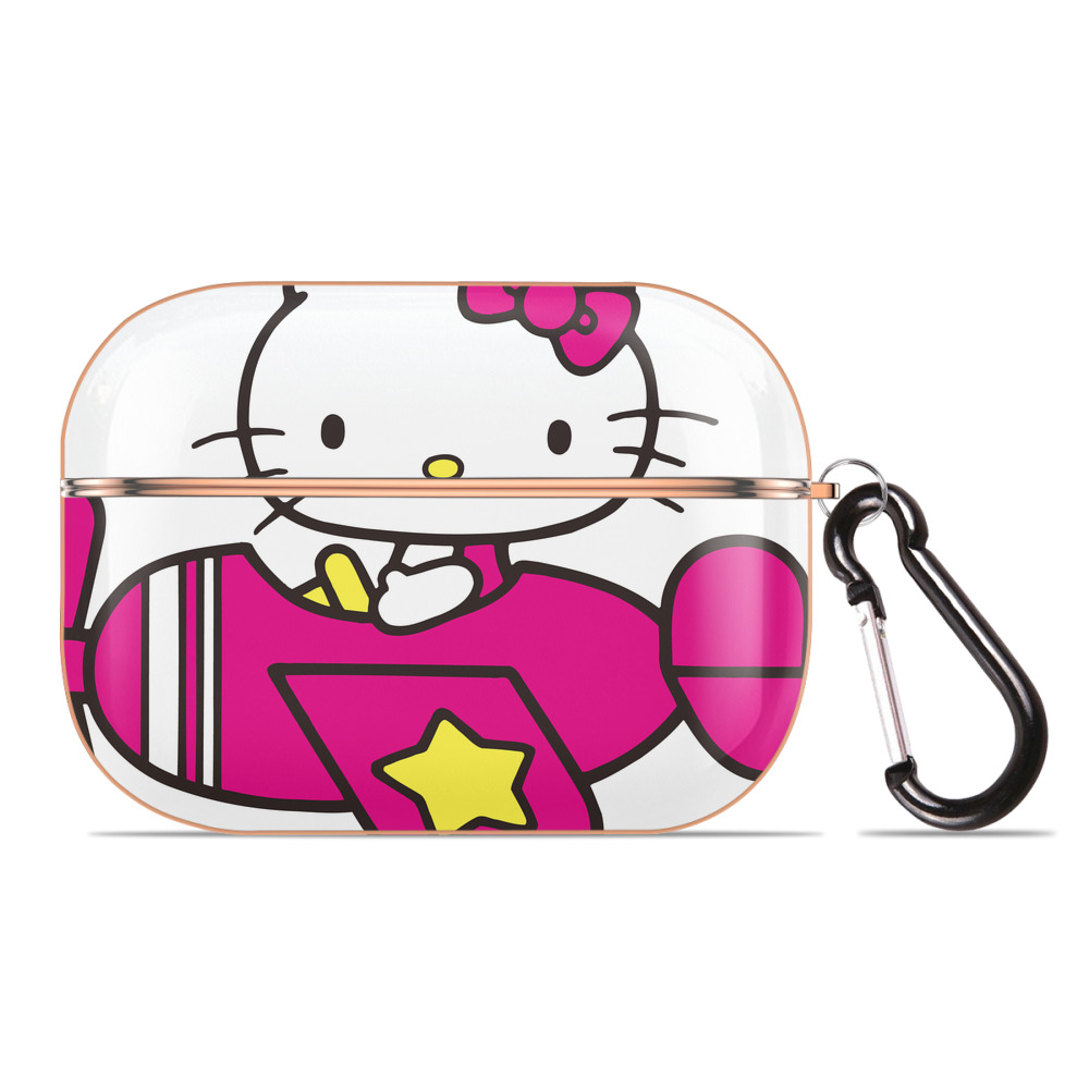 （画像用） Hello Kitty ハローキティ 【AirPods Pro用】ハードシェル保護ケース｜耐衝撃・防指紋・カラビナ付き商品仕様