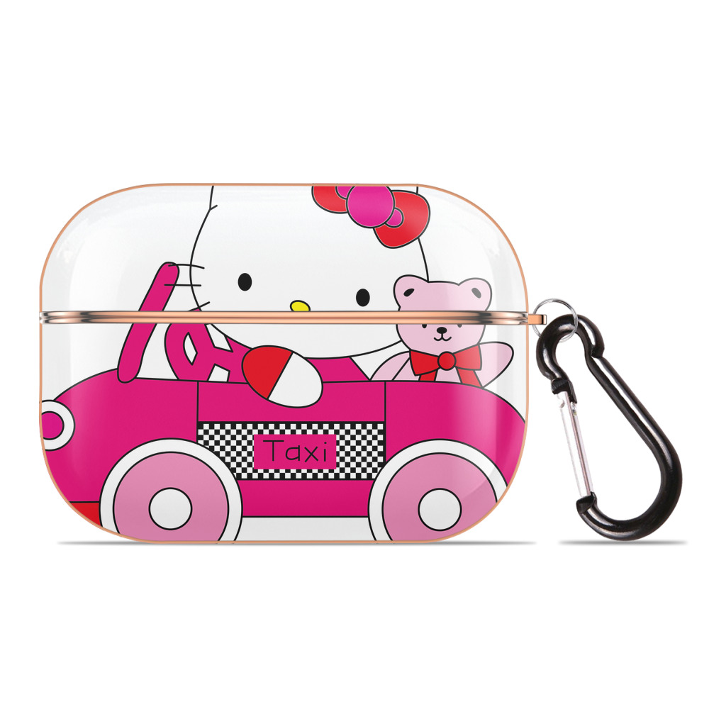 （画像用） Hello Kitty ハローキティ 【AirPods Pro用】ハードシェル保護ケース｜耐衝撃・防指紋・カラビナ付き商品仕様
