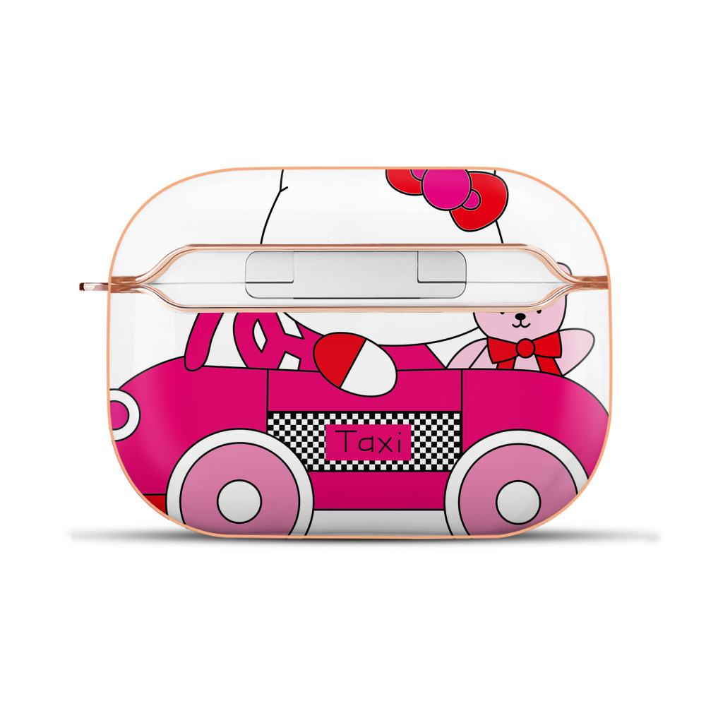 （画像用） Hello Kitty ハローキティ 【AirPods Pro用】ハードシェル保護ケース｜耐衝撃・防指紋・カラビナ付き商品仕様