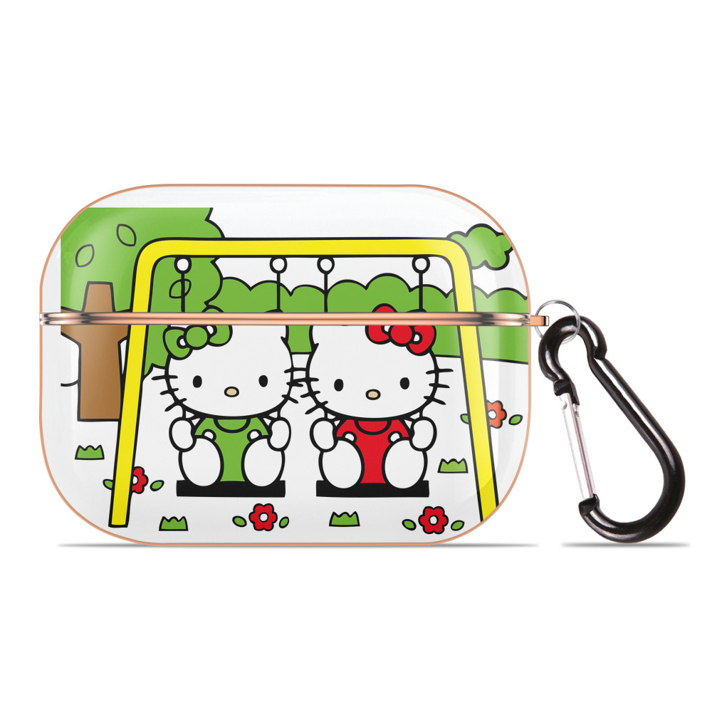 （画像用） Hello Kitty ハローキティ 【AirPods Pro用】ハードシェル保護ケース｜耐衝撃・防指紋・カラビナ付き商品仕様