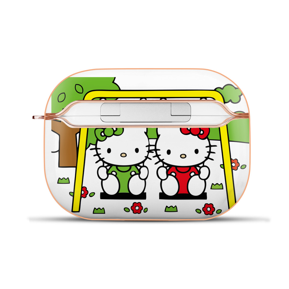 （画像用） Hello Kitty ハローキティ 【AirPods Pro用】ハードシェル保護ケース｜耐衝撃・防指紋・カラビナ付き商品仕様