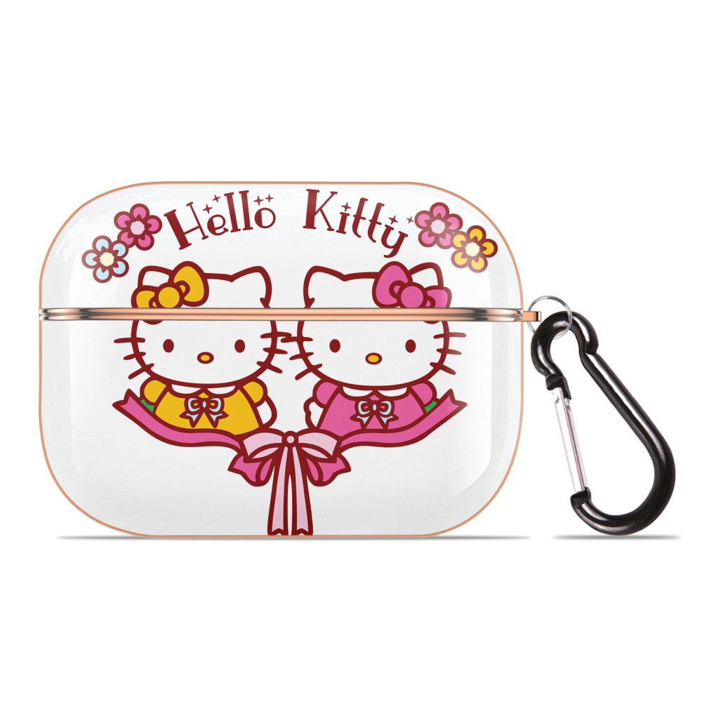 （画像用） Hello Kitty ハローキティ 【AirPods Pro用】ハードシェル保護ケース｜耐衝撃・防指紋・カラビナ付き商品仕様