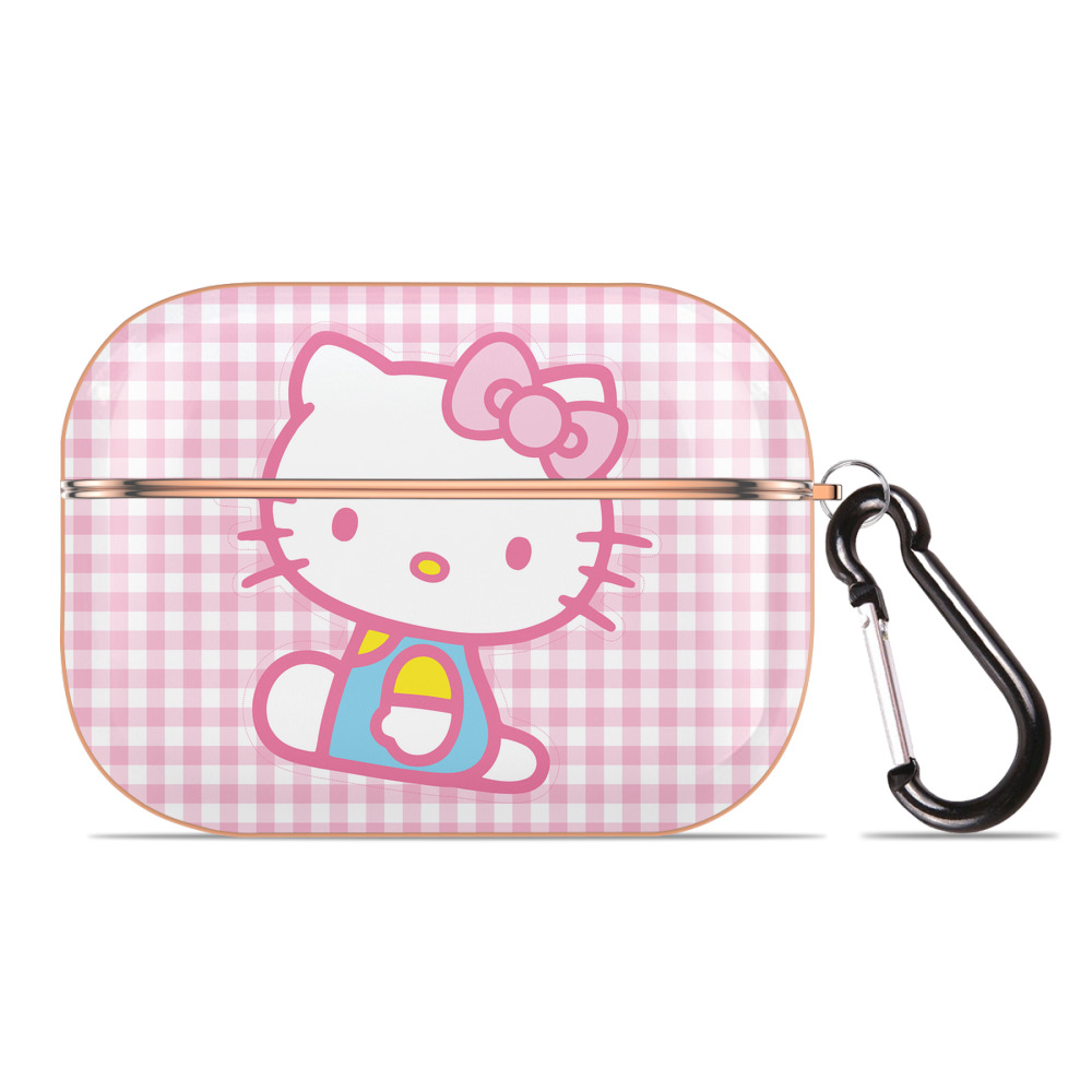 （画像用） Hello Kitty ハローキティ 【AirPods Pro用】ハードシェル保護ケース｜耐衝撃・防指紋・カラビナ付き商品仕様