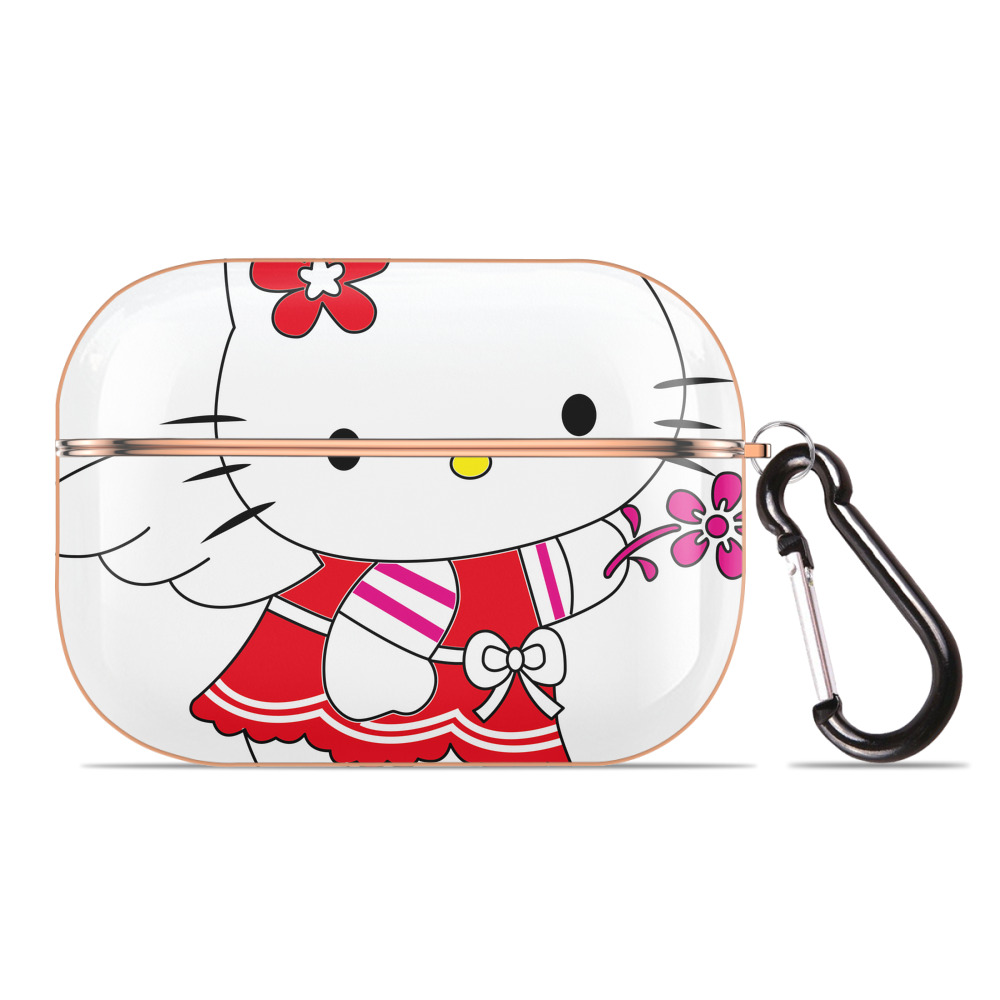 （画像用） Hello Kitty ハローキティ 【AirPods Pro用】ハードシェル保護ケース｜耐衝撃・防指紋・カラビナ付き商品仕様
