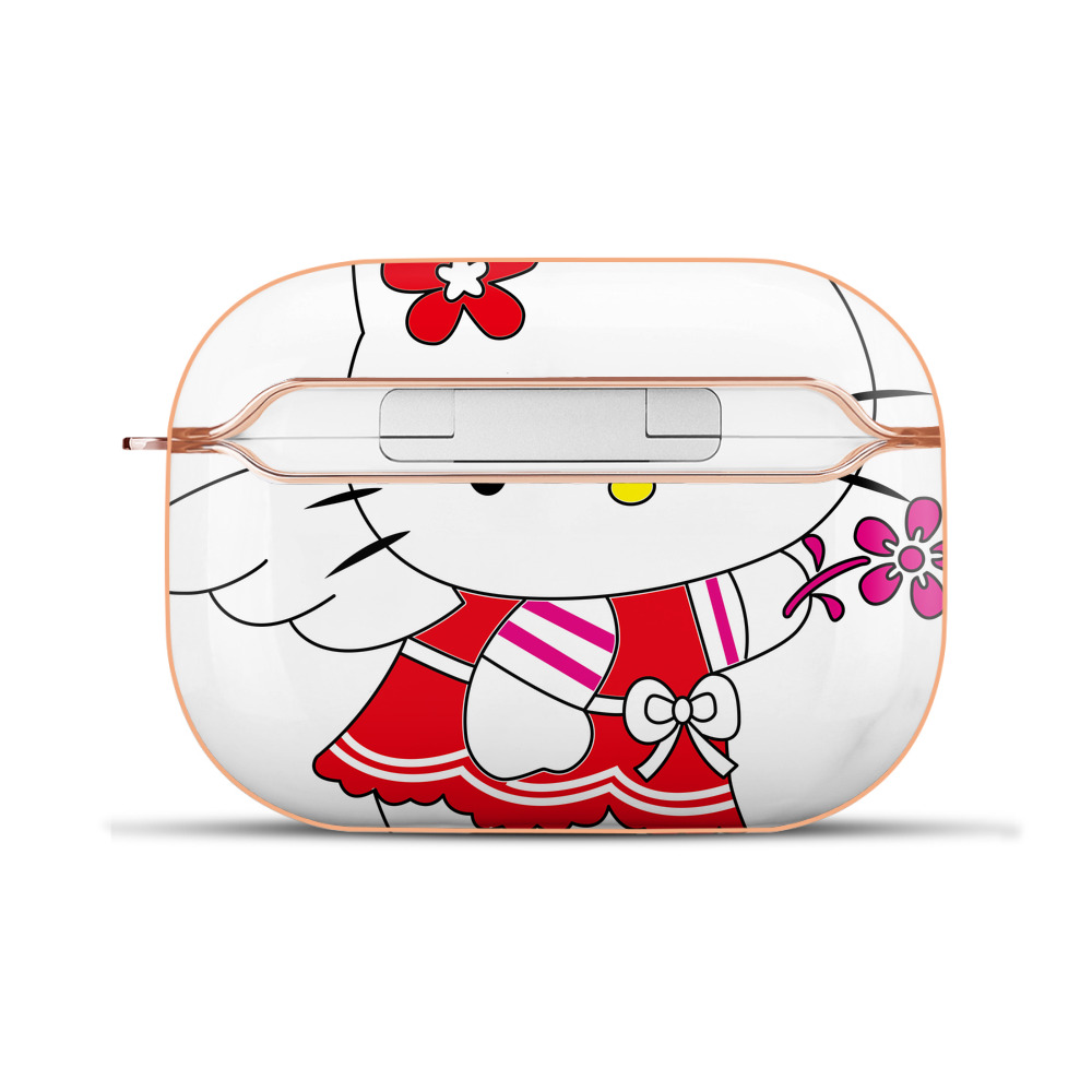 （画像用） Hello Kitty ハローキティ 【AirPods Pro用】ハードシェル保護ケース｜耐衝撃・防指紋・カラビナ付き商品仕様